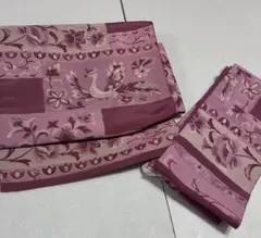 ワンタッチ名古屋帯　作り帯　絹　ピンク　鳳凰　609-16のサムネイル