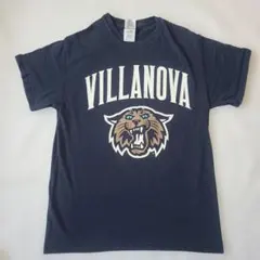 【US古着】ビラノバ大学 カレッジTシャツ ギルダン ウルトラコットン M 紺