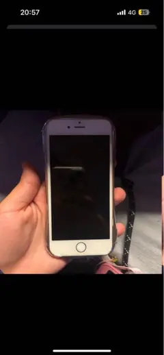 Apple iPhone 6 シルバー 透明ケース付