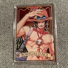 ワンピース ステータスカード エース アクリル ステータスカードコレクション