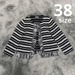 【ELLE】ノーカラージャケット 38のサムネイル