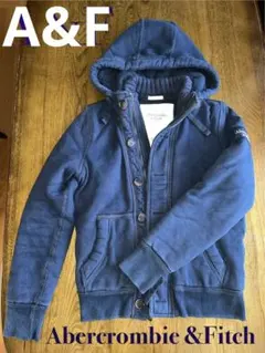 SALE!!! Abercrombie & Fitch ネイビー フーディー S