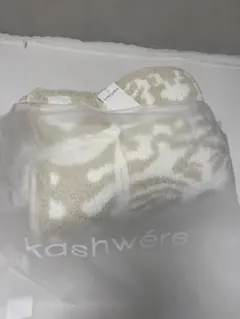 kashwere ブランケット ベージュ クリームDAMASK レギュラーサイズ