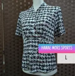 超美品【HANAE MORI SPORTS】総柄　半袖カットソー　L