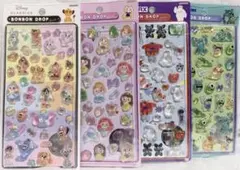 3Dシール プリンセス ディズニー 海外製 硬い4枚セット