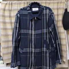 INHERIT ネイビー系チェック ジャケット