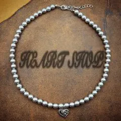 シルバー グレー パールネックレス 42〜47cm調整可 チェーン付