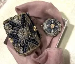 «999»♥️セット♥️インド刺繍リボン*ブローチ＆髪飾り*ブレスレット*高品質