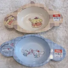 산리오 キャラクターズ プレート 폼폼푸린 시나모롤 2점 세트
