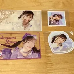 FRUITS ZIPPER かがみ ラッフルくじ 仲川瑠夏 4点セット