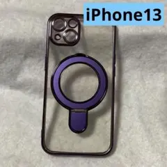 iPhone13 MagSafe対応 ソフト ケース リング付き