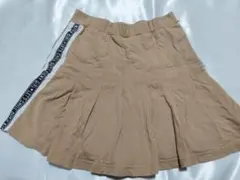 ベージュ フレアスカートパンツ サイドストライプ140㎝