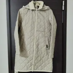 LAVENHAM　ラベンハム ベージュ キルティングジャケット フード付き