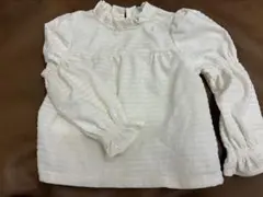 H&M フリル付きホワイトシャツ