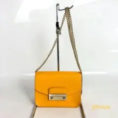 FURLA フルラ メトロポリス チェーン ショルダーバッグ オレンジ