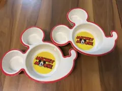 ディズニーミッキーマウスプレート2枚