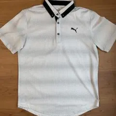 PUMA 幾何学模様 半袖　ポロシャツ M ゴルフシャツ