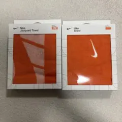 未使用　NIKE ナイキ　スポーツタオル　フェイスタオル　 2セット　オレンジのサムネイル