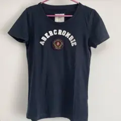 Abercrombie &Fitch アバクロ　ネイビー 半袖Tシャツ L