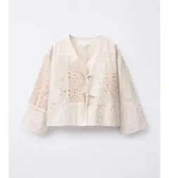 zara パッチワークスイスエンブロイダリーキモノ