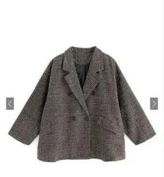 GRL チェック ツイードジャケット