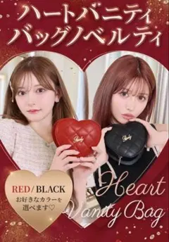 Radyノベルティ　ハートバニティバッグ レッド