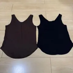 GU リブ2WAYタンクトップ Sサイズ