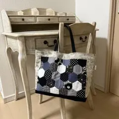 ご専用　コットンリネン　トートバッグ　リバティ　パッチワーク　ハンドメイド