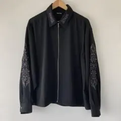 Adoコラボ】HARE刺繍のバラ模様 長袖シャツ 黒 - メルカリ