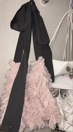 loin nuit　チュール リボン バッグ