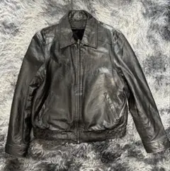 vintage 短丈　本革　シングルレザージャケット sizeM