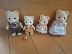 シルバニア　くまファミリー 人形4体セット