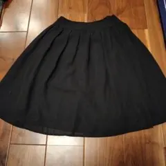 黒のフレアスカート ウエスト64cm ヒップ91cm