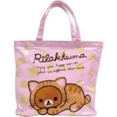 【希少】リラックマ のんびりネコ ビニールバッグ プールバッグ サンエックス