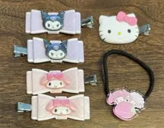 サンリオ　マイメロ　クロミ　前髪クリップ　キティ　前髪クリップ　マイメロヘアゴム