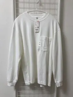 【新品未使用】ユニクロ ウォッシュコットンクルーネックTシャツ Sサイズ 白