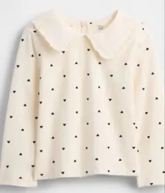 GAP セーラーカラー ハート柄 トップス 80サイズ新品、90サイズ目立つ汚れ