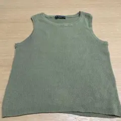 Brandy Melville リブタンクトップ グリーンのサムネイル
