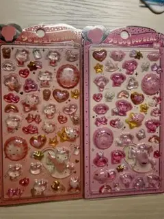 うるちゅるポップシール マイメロディ キティ 2まいセット