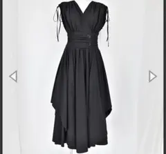 CORCOVADO カシュクールロングワンピース 黒 M 近年モデル 極美品
