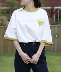 【CAMP7】バックエンボスポケＴシャツ