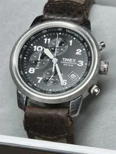 TIMEX クロノグラフ WR 50M DAY キャンバスベルト　稼働品