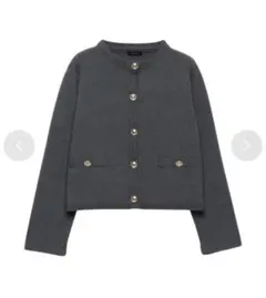 2026年最新】アニュアンスオリジナルボタンノーカラーニットジャケット