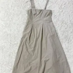 w closet ダブルクローゼット キャミワンピース ロング ベージュ フレア