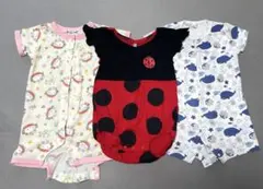 【西松屋】半袖ロンパース 80サイズ 夏服 3点セット