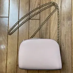 H&M ピンク 合成皮革 ボックス型ショルダーバッグ