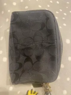 Coach ブラック ロゴ ポーチ