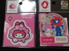 大阪万博限定★ミャクミャクコラボのMy Melody EXPO2025ステッカー