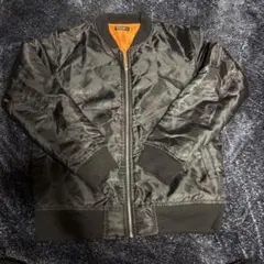 【美品】MA-1 短丈 ブラック フライトジャケット