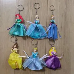 ディズニープリンセス キーホルダー 6体セット